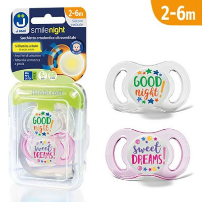 J BIMBI SMILE SUCCHIETTO NIGHT 2-6 MESI 2 PEZZI